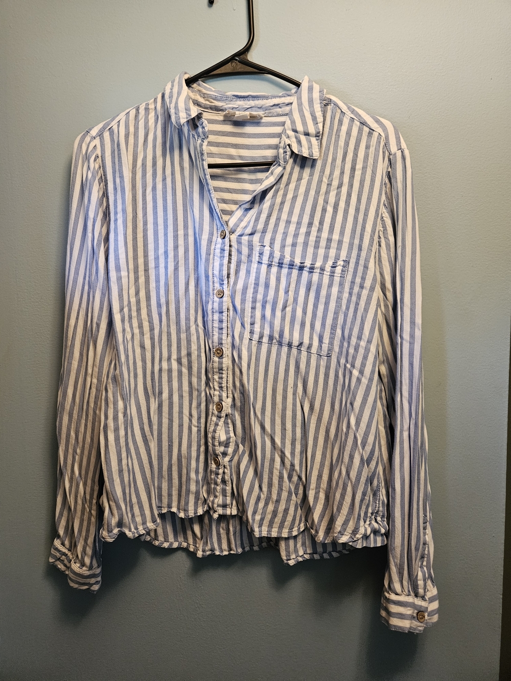 beachlunchlounge Blue and White Striped Shirt